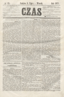 Czas. [R.5], № 151 (6 lipca 1852)