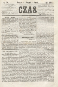 Czas. [R.5], № 176 (4 sierpnia 1852)