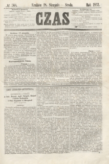Czas. [R.5], № 188 (18 sierpnia 1852)