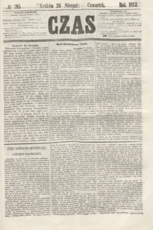 Czas. [R.5], № 195 (26 sierpnia 1852)