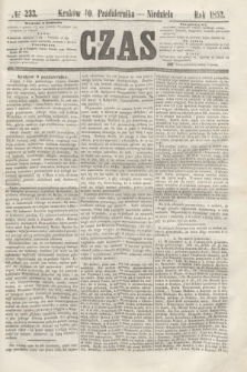 Czas. [R.5], № 233 (10 października 1852)