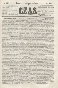 Czas. [R.5], № 252 (3 listopada 1852)