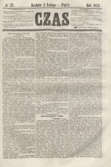Czas. [R.6], № 27 (4 lutego 1853)