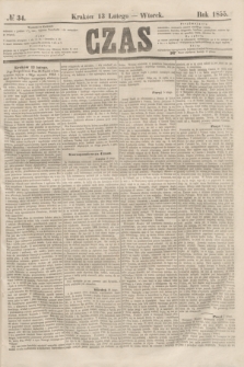Czas. [R.8], № 34 (13 lutego 1855)