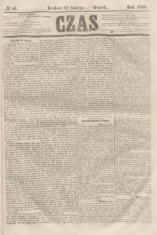 Czas. [R.8], № 46 (27 lutego 1855)