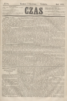 Czas. [R.8], № 74 (1 kwietnia 1855)