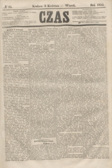 Czas. [R.8], № 75 (3 kwietnia 1855)