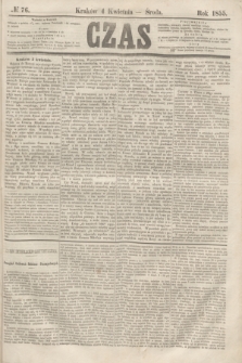 Czas. [R.8], № 76 (4 kwietnia 1855)