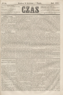 Czas. [R.8], № 78 (6 kwietnia 1855)