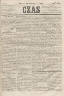Czas. [R.8], № 89 (20 kwietnia 1855)