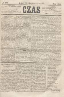 Czas. [R.8], № 196 (30 sierpnia 1855)