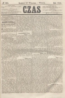 Czas. [R.8], № 205 (11 września 1855)