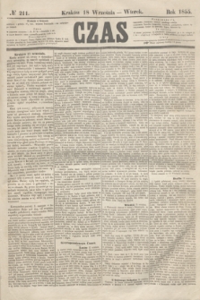 Czas. [R.8], № 211 (18 września 1855)