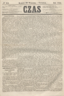 Czas. [R.8], № 213 (20 września 1855)