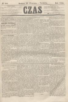 Czas. [R.8], № 216 (23 września 1855)