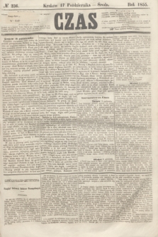 Czas. [R.8], № 236 (17 października 1855)