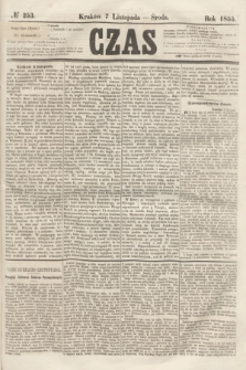 Czas. [R.8], № 253 (7 listopada 1855)