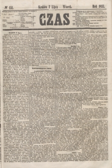 Czas. [R.10], № 151 (7 lipca 1857)