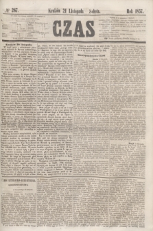 Czas. [R.10], № 267 (21 listopada 1857)