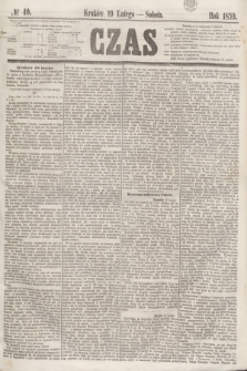 Czas. [R.12], № 40 (19 lutego 1859)