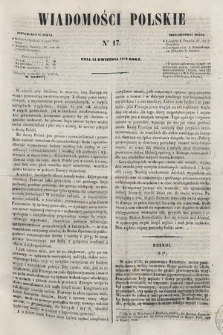 Wiadomości Polskie. R. 6, 1859, nr 17