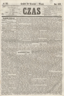 Czas. [R.12], № 215 (20 września 1859)