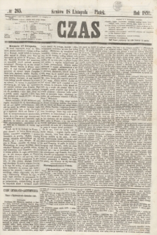 Czas. [R.12], № 265 (18 listopada 1859)