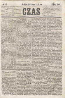 Czas. [R.13], № 49 (29 lutego 1860)
