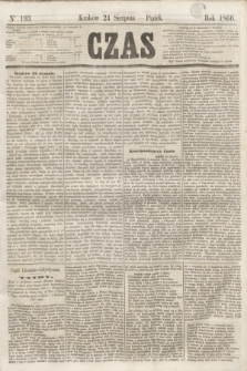 Czas. [R.13], Ner 193 (24 sierpnia 1860)