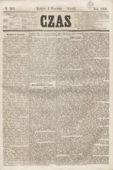 Czas. [R.13], Ner 202 (4 września 1860)