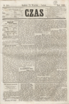 Czas. [R.13], Ner 211 (15 września 1860)