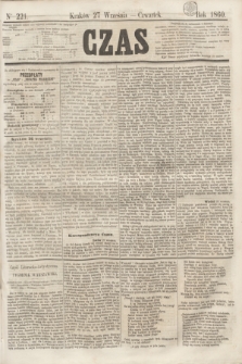 Czas. [R.13], Ner 221 (27 września 1860)