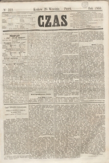 Czas. [R.13], Ner 222 (28 września 1860)