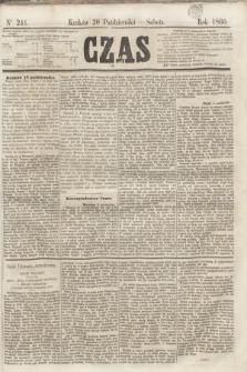 Czas. [R.13], Ner 241 (20 października 1860)