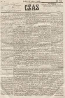 Czas. [R.14], Ner 39 (16 lutego 1861)
