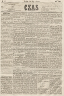 Czas. [R.14], Ner 118 (25 maja 1861)