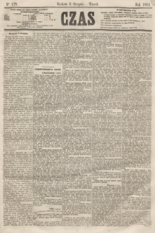 Czas. [R.14], Ner 178 (6 sierpnia 1861)