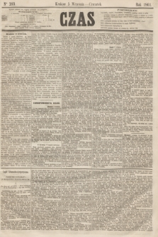 Czas. [R.14], Ner 203 (5 września 1861)