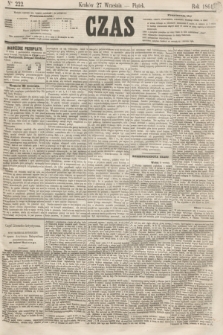 Czas. [R.14], Ner 222 (27 września 1861)