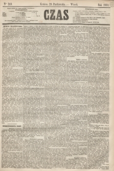 Czas. [R.14], Ner 249 (29 października 1861)