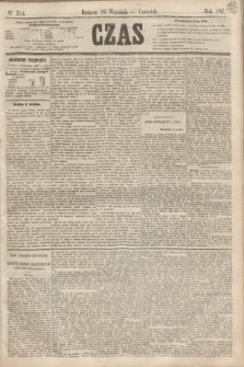 Czas. [R.15], Ner 214 (18 września 1862)