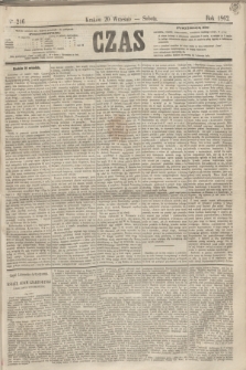 Czas. [R.15], Ner 216 (20 września 1862)