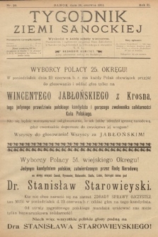 Tygodnik Ziemi Sanockiej. 1911, nr 26