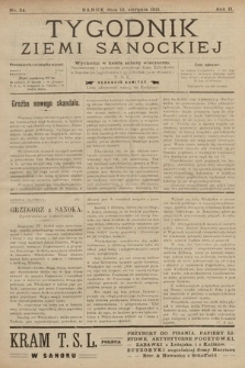 Tygodnik Ziemi Sanockiej. 1911, nr 34