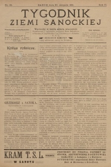 Tygodnik Ziemi Sanockiej. 1911, nr 35