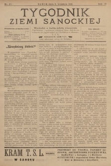 Tygodnik Ziemi Sanockiej. 1911, nr 37