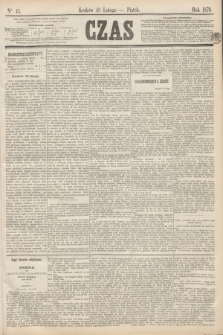 Czas. [R.23], Ner 45 (25 lutego 1870)