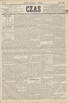 Czas. [R.23], Ner 71 (29 marca 1870)