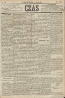 Czas. [R.23], Ner 176 (4 sierpnia 1870)