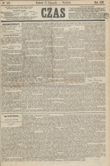Czas. [R.23], Ner 272 (27 listopada 1870)